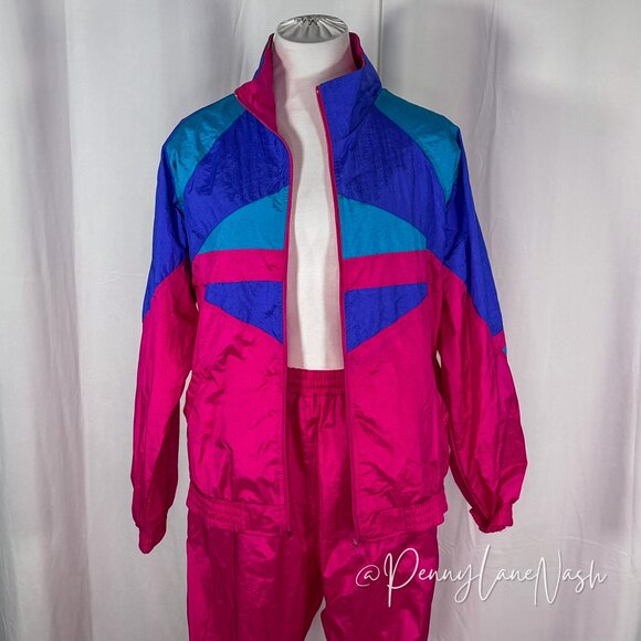 NWT Bocoo Vintage 80's Aerobic Track Suit Jacket & Pant Set - Picture 2 of 15
